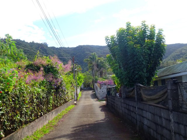 Sur la gauche, on remarque à peine le Piton Deveaux