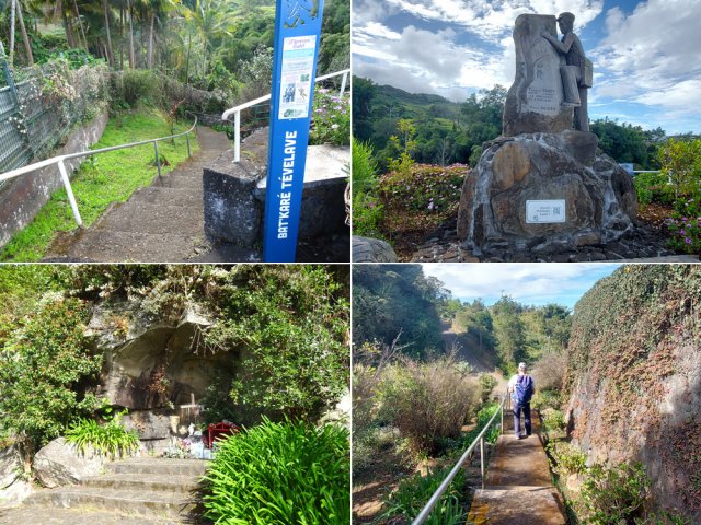 Hommage à Thérésien Cadet à l'escalier menant à Bras Sec