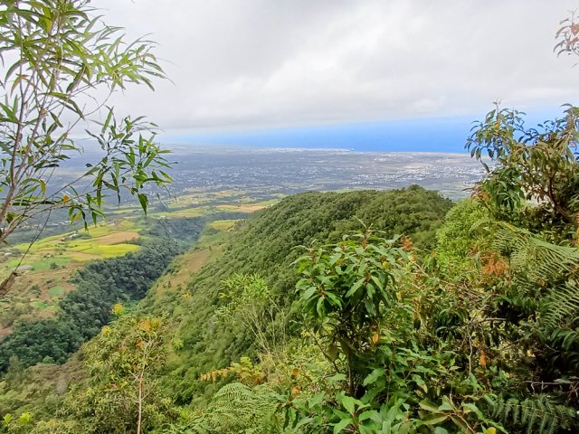 Rares panoramas sur l'océan durant la descente