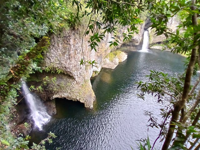 La descente est courte jusqu'au belvédère mais l'effort est récompensé
