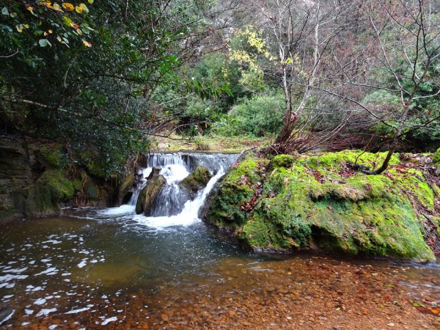 Bassins et petites cascades égayent cette remontée facile