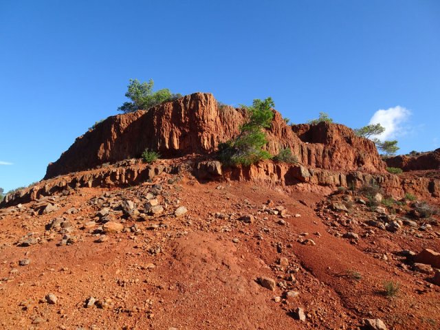 Les falaises friables ne se prêtent pas à l'escalade