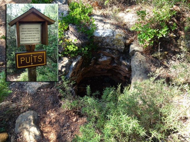 Un puits destiné aux réserves d'eau pour abreuver les moutons