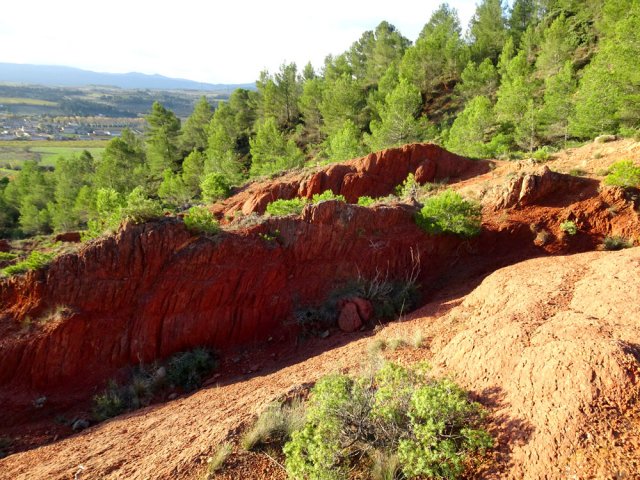 Rencontre avec une première zone de terres rouges