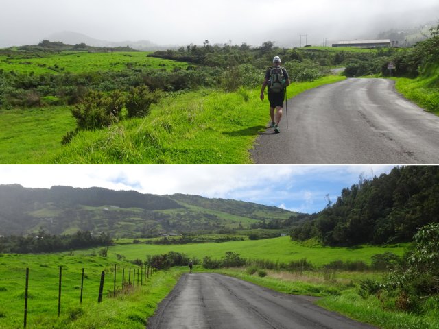 Peu de circulation sur ce Chemin Mathias en direction de la Petite Plaine