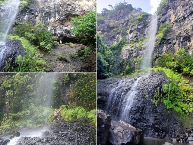 Attention aux glissades pour atteindre la chute verticale