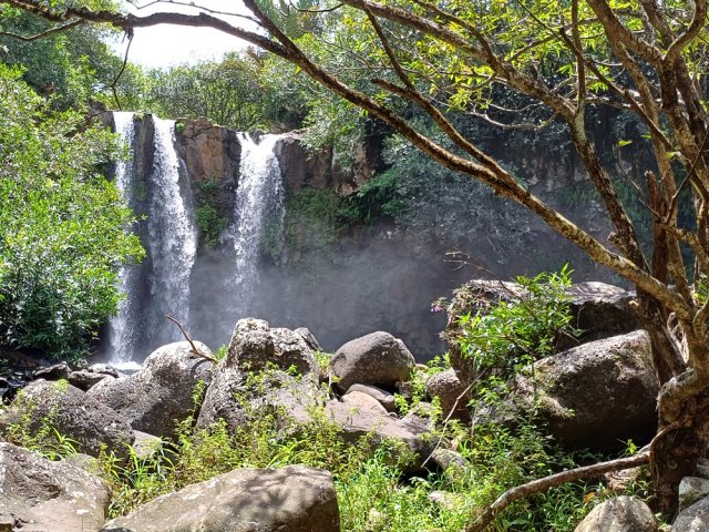 On parvient très vite à la Cascade Léon