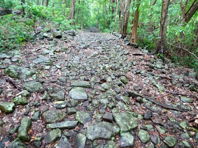Toute cette partie est empierrée