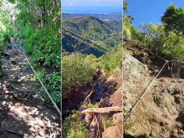 La dernière ascension est totalement sécurisée par des câbles