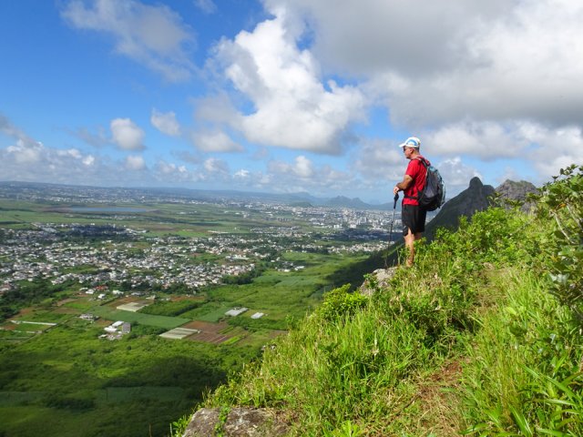 On peut déjà observer une bonne partie de l'île