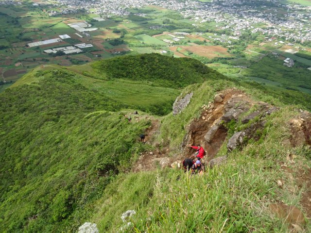 Une bonne idée de la dernière pente