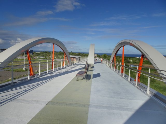 Quelques sportifs utilisent déjà la passerelle