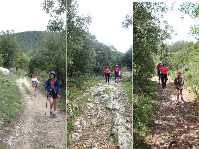 Plusieurs types de sentiers en direction de la Pique de Lavaldieu