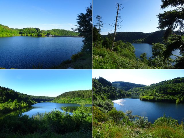 On ne perd jamais l'étendue d'eau des yeux et toujours en hauteur