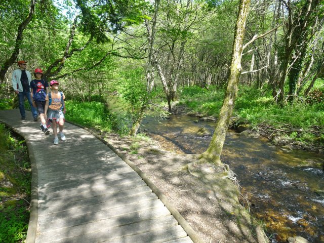 On parvient à la Dure qui alimente le lac artificiel