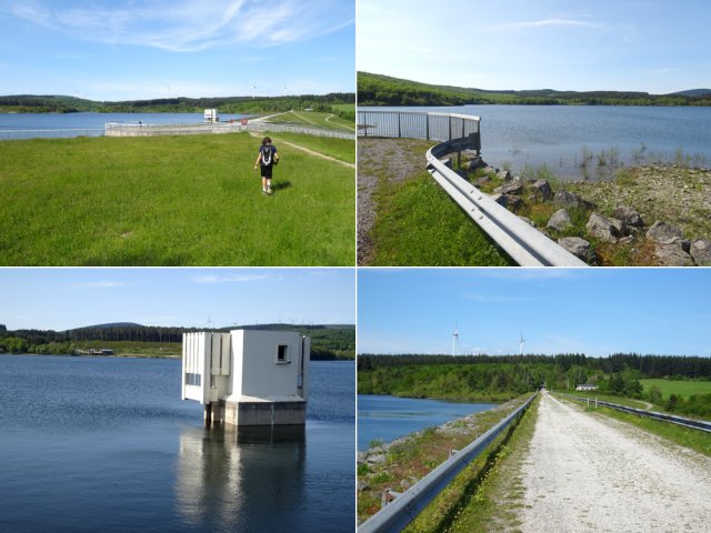 Arrivée et traversée du barrage en direction du parking