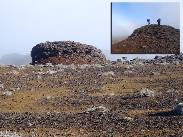 Laisser le GR et marcher en direction de ce tertre éruptif