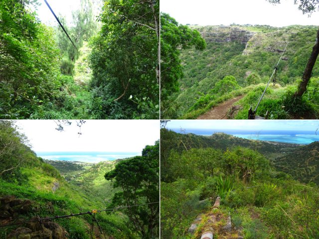 Trois tyroliennes et de beaux points de vue