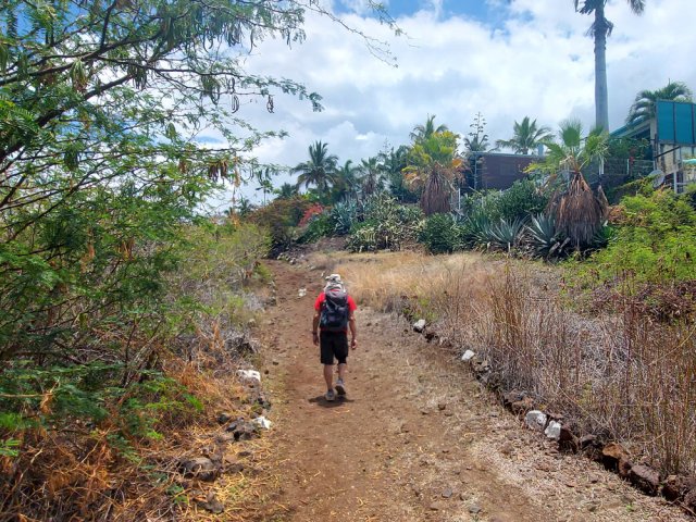 Le parcours de santé longe de belles villas