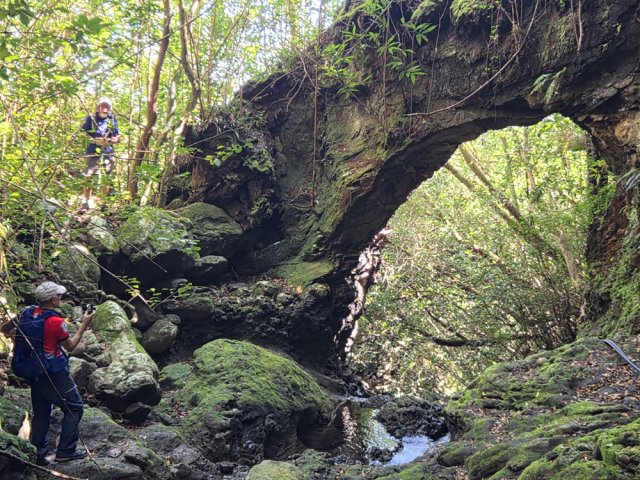 Pour mieux l'observer, il faut contourner en rive gauche par un sentier facile à suivre