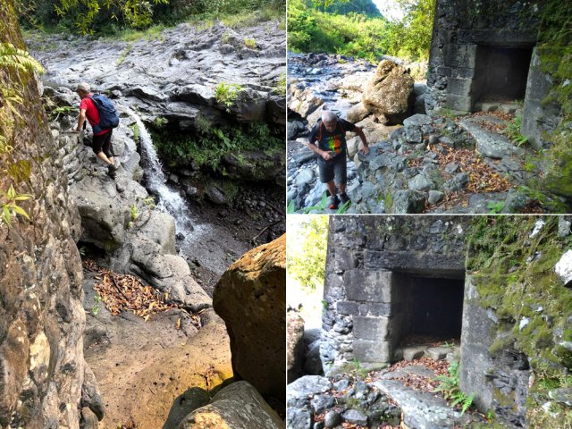 L’escalade du cassé est aisé en direction du tunnel aqueduc