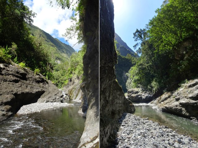 Ici, la marche dans l'eau est inévitable