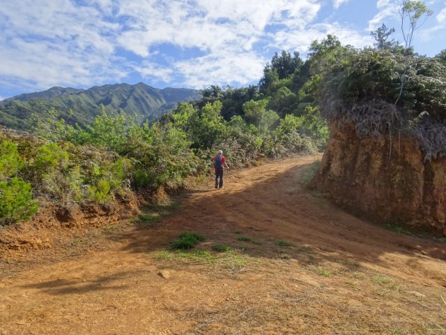 Avant d'arriver à l'Argamasse, le sentier emprunte quelques courtes portions de piste