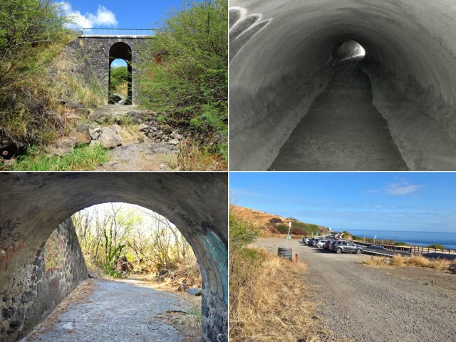 Préférer le tunnel au sentier vers le parking, pour le fun