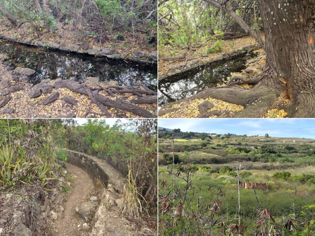 Vestiges du canal de transport de l'eau, désormais en ruine
